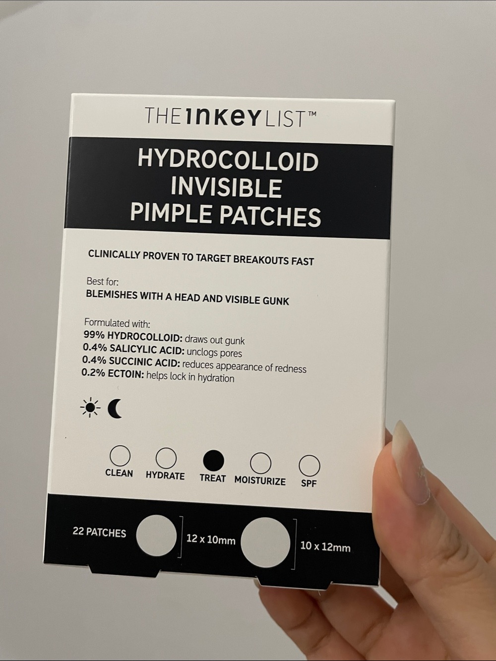 The Inkey List hydrocolloid invisible pimple patches NEW